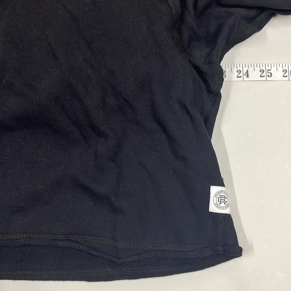 NWT Reigning Champ Lightweight Terry Cut-off Crewneck Sweatshirt Black - Picture 4 of 6